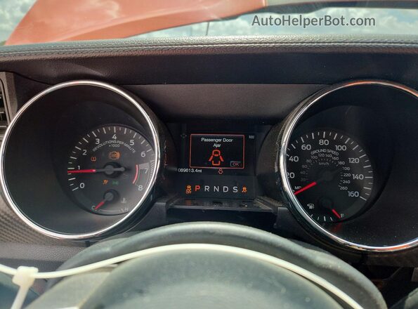 1FATP8EM0G5226870 2016 FORD MUSTANG Orange Instrument cluster view