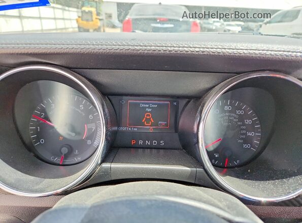 1FATP8EM0H5249132 2017 FORD MUSTANG Black Instrument cluster view