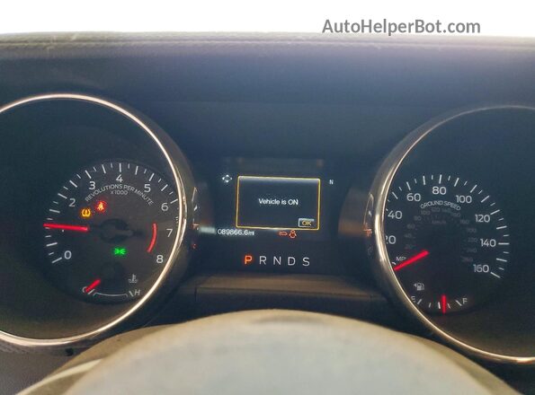 1FATP8EM3G5329183 2016 FORD MUSTANG White Widok zestawu wskaźników