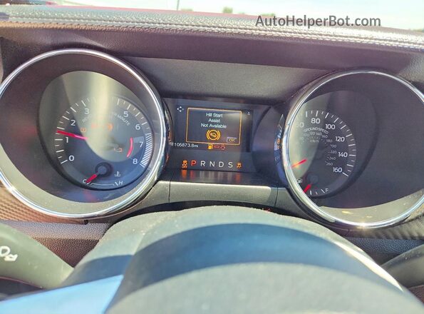 1FATP8EM8G5266422 2016 FORD MUSTANG Red Вид щитка приладів
