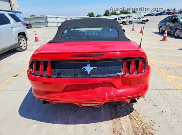 1FATP8EM8G5266422 2016 FORD MUSTANG Red Вид ззаду