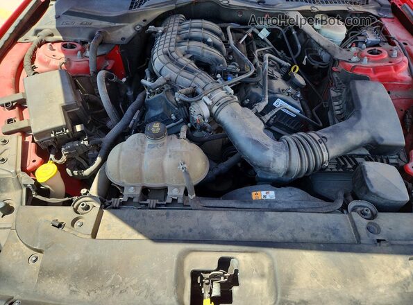 1FATP8EM8G5266422 2016 FORD MUSTANG Red Вид задньої частини салону