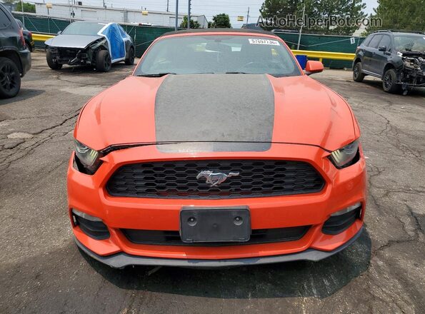 1FATP8EM8G5307213 2016 FORD MUSTANG Orange წინა ხედი