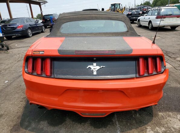 1FATP8EM8G5307213 2016 FORD MUSTANG Orange უკანა ხედი