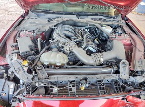 1FATP8EM8H5214077 2017 FORD MUSTANG Burgundy უკანა სალონის ხედი