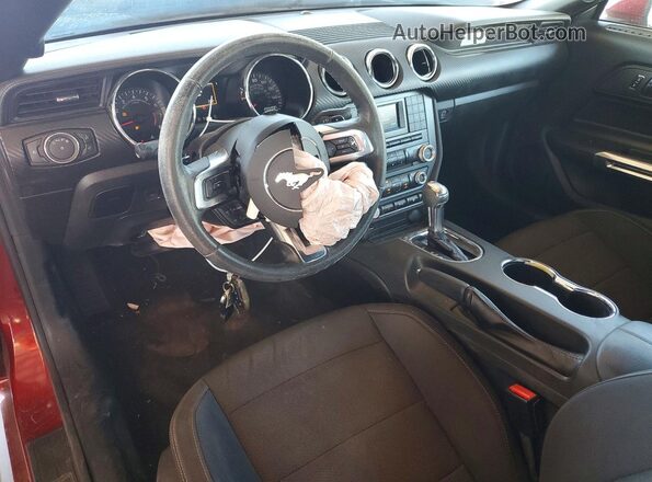 1FATP8EM8H5214077 2017 FORD MUSTANG Burgundy წინა პანელის ხედი