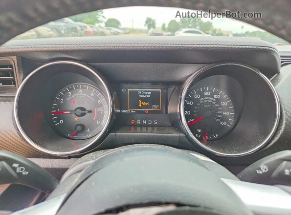 1FATP8EM8H5270438 2017 FORD MUSTANG Черный Вид щитка приборов
