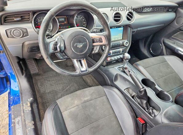 1FATP8FF1H5238964 2017 FORD MUSTANG Blue Widok deski rozdzielczej
