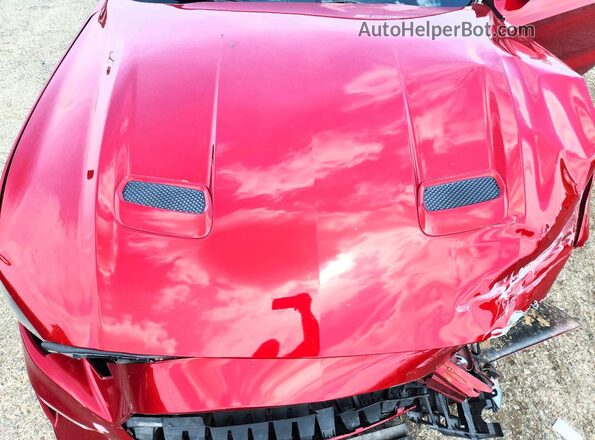 1FATP8FF2J5121710 2018 FORD MUSTANG Red Widok wnętrza z tyłu