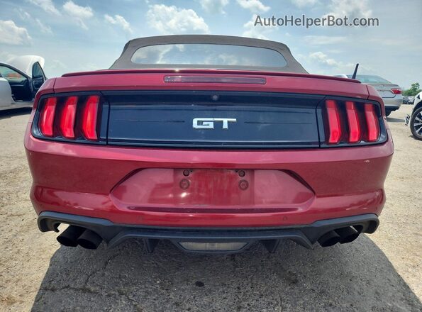 1FATP8FF2J5121710 2018 FORD MUSTANG Red Widok z tyłu