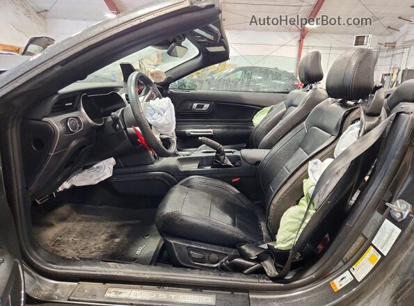 1FATP8FF2L5122648 2020 FORD MUSTANG Gray Widok wnętrza z przodu