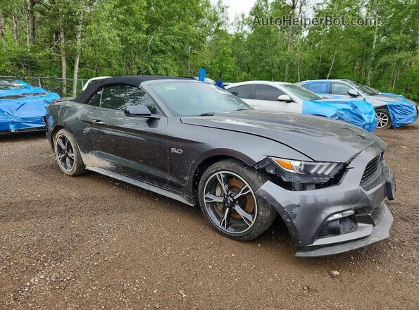 1FATP8FF5H5341403 2017 FORD MUSTANG Серый Передняя правая четверть
