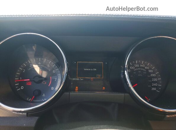 1FATP8FF5H5341403 2017 FORD MUSTANG Серый Вид щитка приборов