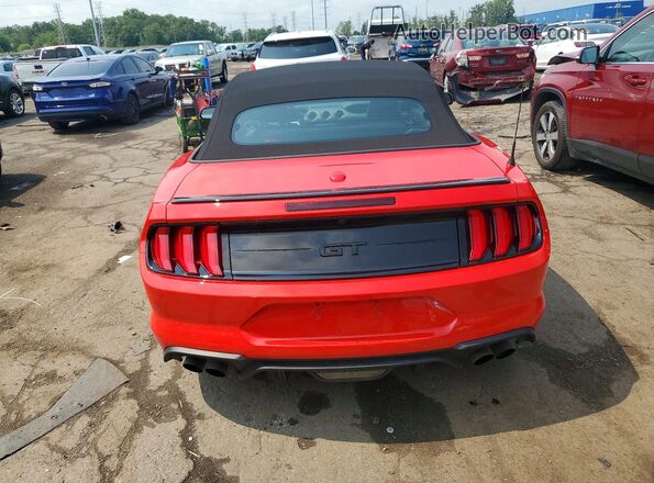 1FATP8FF5N5125384 2022 FORD MUSTANG Красный Вид сзади
