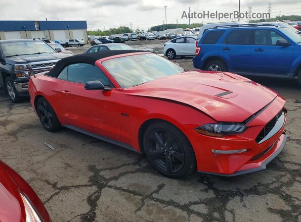 1FATP8FF5N5125384 2022 FORD MUSTANG Красный Передняя правая четверть