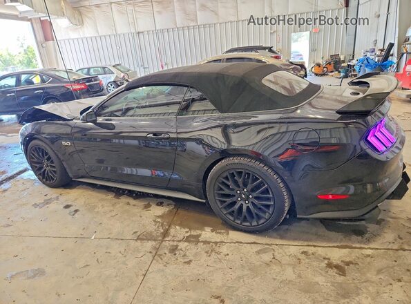 1FATP8FFXK5185592 2019 FORD MUSTANG Black Հետևի ձախ