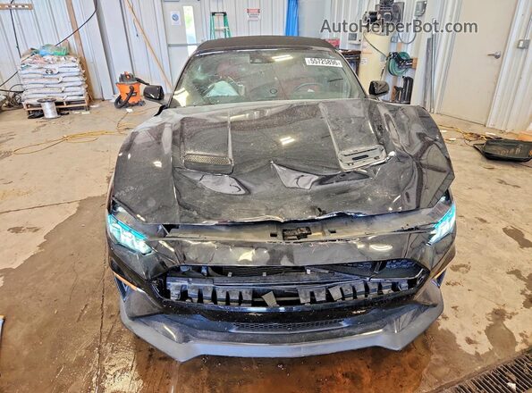 1FATP8FFXK5185592 2019 FORD MUSTANG Black Դիմացի տեսք