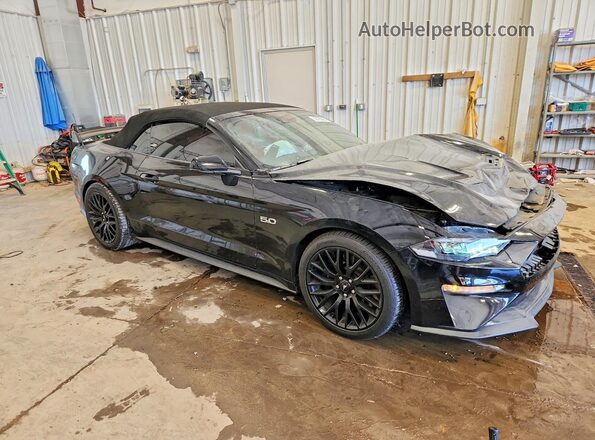 1FATP8FFXK5185592 2019 FORD MUSTANG Black Առջևի աջ
