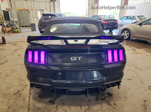 1FATP8FFXK5185592 2019 FORD MUSTANG Black Հետևի տեսք