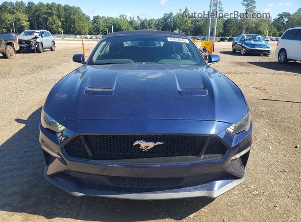 1FATP8FFXL5135938 2020 FORD MUSTANG Blue Front view