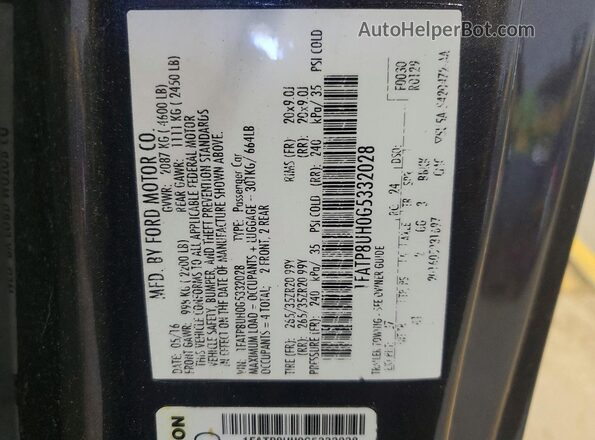 1FATP8UH0G5332028 2016 FORD MUSTANG Gray Vista del compartimento del motor