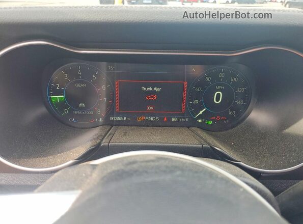 1FATP8UH0J5167671 2018 FORD MUSTANG Black Вид щитка приладів