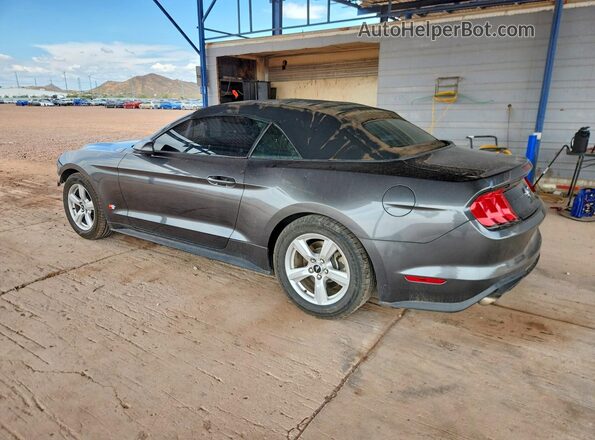 1FATP8UH0J5185152 2018 FORD MUSTANG Gray Rear left