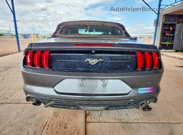1FATP8UH0J5185152 2018 FORD MUSTANG Gray Rear view