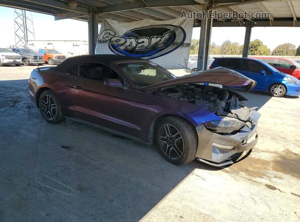 1FATP8UH0K5196704 2019 FORD MUSTANG Purple Delantero derecho
