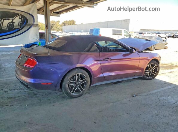 1FATP8UH0K5196704 2019 FORD MUSTANG Purple Trasero derecho