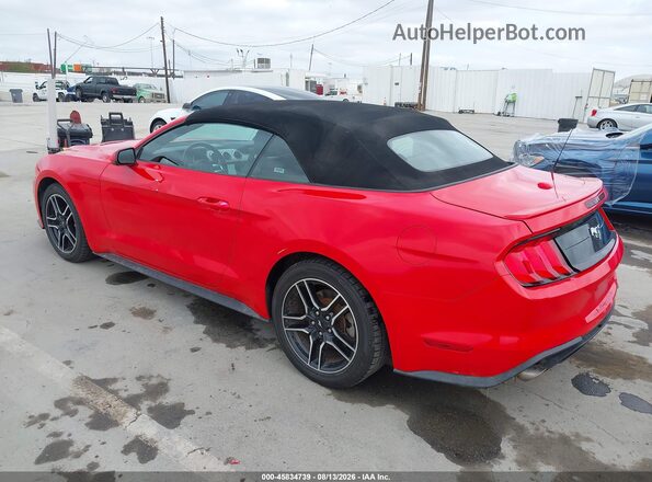 1FATP8UH0N5102292 2022 FORD MUSTANG Red Rear left