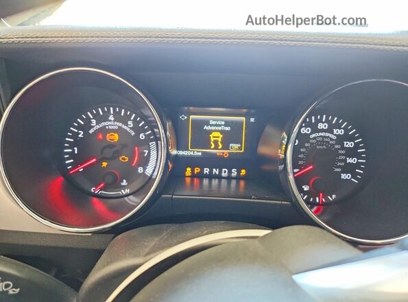 1FATP8UH1G5243164 2016 FORD MUSTANG Черный Вид щитка приборов
