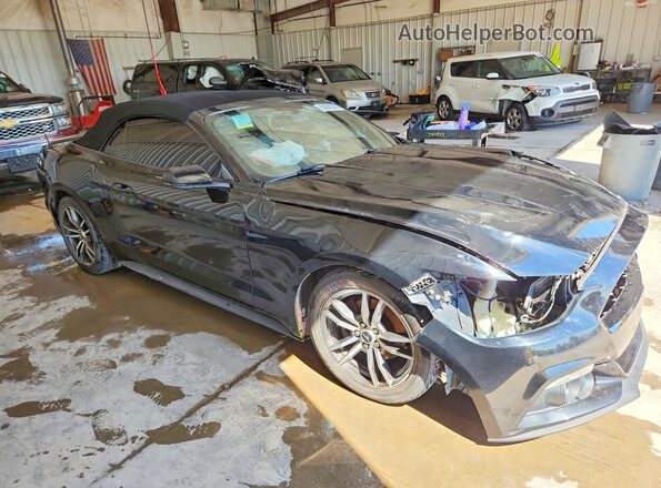 1FATP8UH1G5243164 2016 FORD MUSTANG Черный Передняя правая четверть