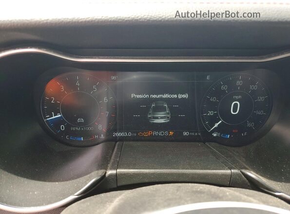 1FATP8UH1J5117782 2018 FORD MUSTANG Black Սարքավորումների վահանակի տեսք