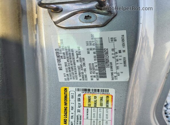 1FATP8UH1L5106252 2020 FORD MUSTANG Silver Engine compartment view