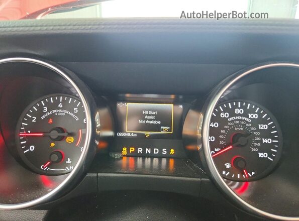 1FATP8UH1M5105748 2021 FORD MUSTANG Red Widok zestawu wskaźników