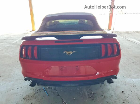 1FATP8UH1N5100423 2022 FORD MUSTANG Red Vista trasera