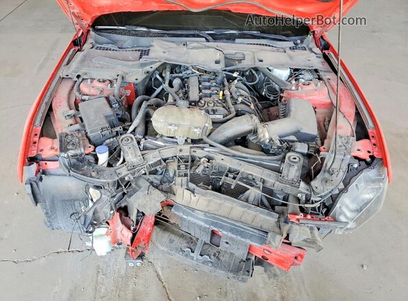 1FATP8UH1N5100423 2022 FORD MUSTANG Red Vista interior trasera