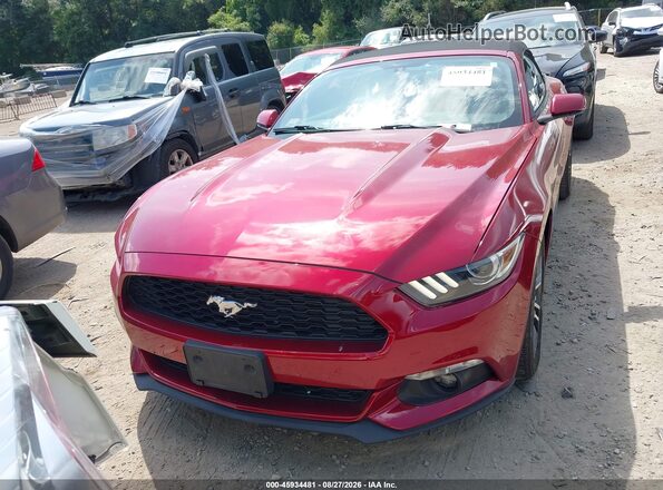 1FATP8UH2G5207323 2016 FORD MUSTANG Red Widok zestawu wskaźników