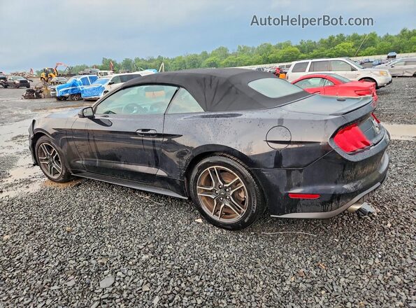 1FATP8UH2J5118309 2018 FORD MUSTANG Черный Задняя левая четверть
