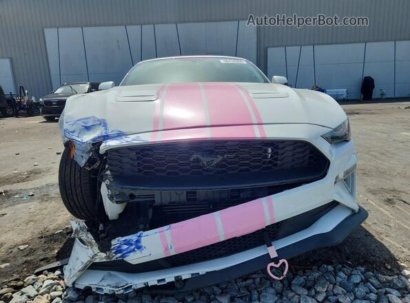 1FATP8UH2J5155649 2018 FORD MUSTANG White Դիմացի տեսք