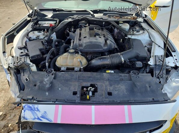 1FATP8UH2J5155649 2018 FORD MUSTANG White Սալոնի հետևի տեսք