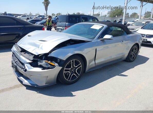 1FATP8UH2L5119107 2020 FORD MUSTANG Серебряный Передняя левая четверть