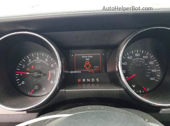 1FATP8UH3H5267449 2017 FORD MUSTANG Silver ხელსაწყოთა პანელის ხედი