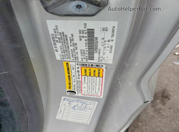 1FATP8UH3H5267449 2017 FORD MUSTANG Silver VIN კოდის სტიკერის ხედი