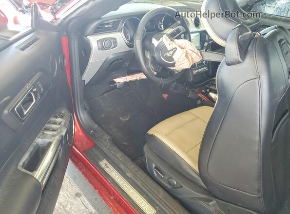 1FATP8UH4H5254371 2017 FORD MUSTANG Red წინა პანელის ხედი