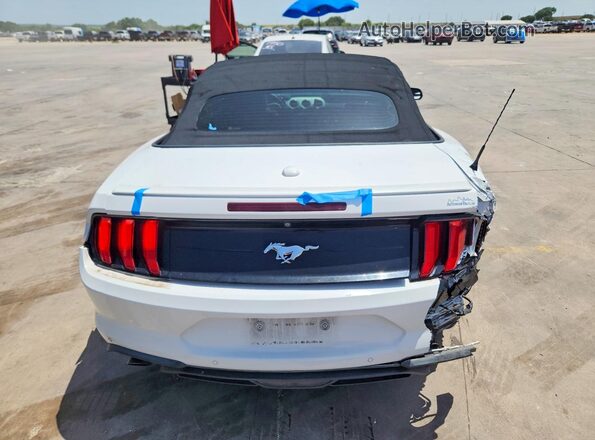 1FATP8UH4K5131497 2019 FORD MUSTANG White Вид ззаду