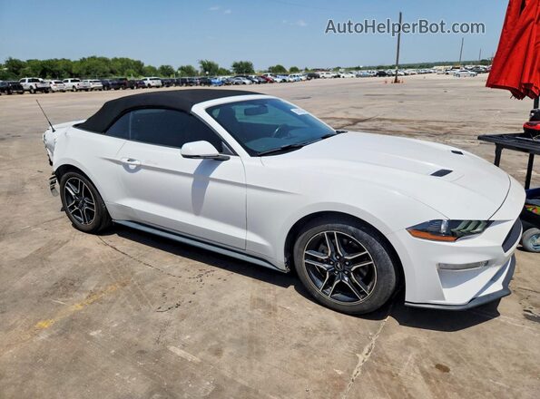 1FATP8UH4K5131497 2019 FORD MUSTANG White Передня права чверть