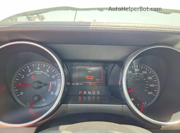 1FATP8UH4K5131497 2019 FORD MUSTANG White Вид щитка приладів