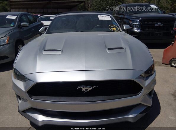 1FATP8UH4K5162300 2019 FORD MUSTANG Silver Вид щитка приладів